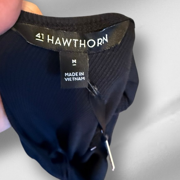 41‎ Hawthorn Black One Shoulder Dress nwt - Picture 7 of 8